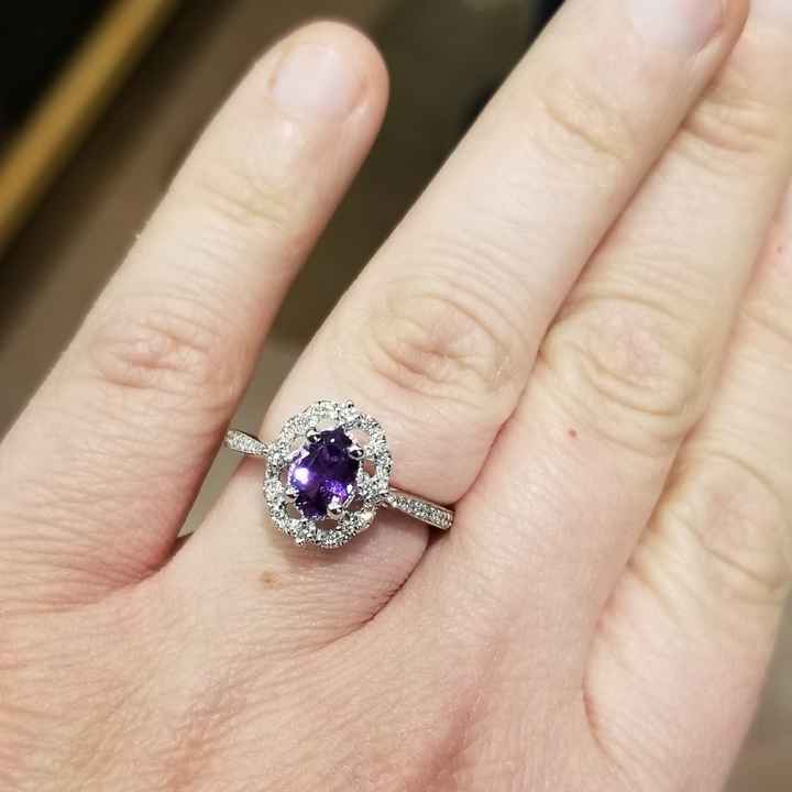 Blue wedding ring - 1