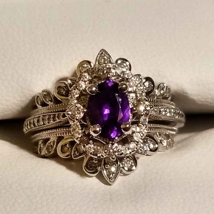 Blue wedding ring - 1