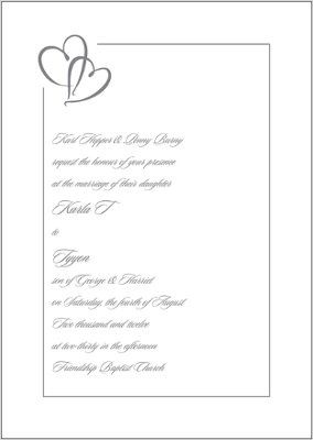 just ordered my invites.........