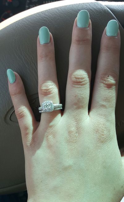 Ladies with halo rings, show me your straight wedding bands!
