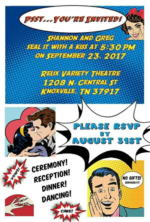 We finished our invites!