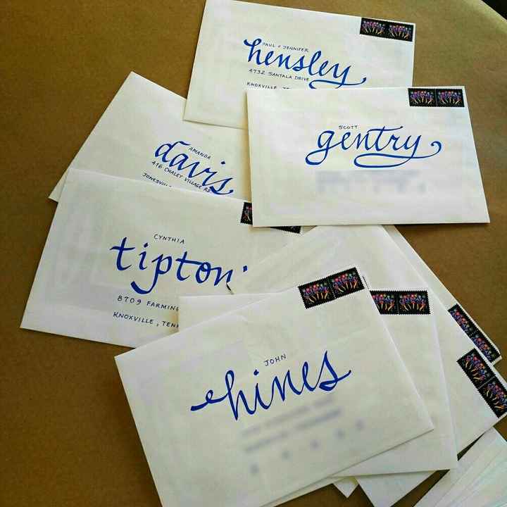 Addressing envelopes!