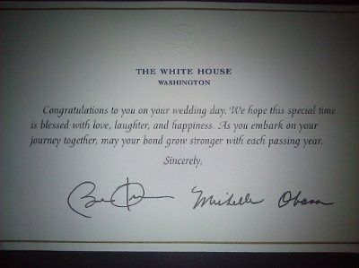 Obama responded...