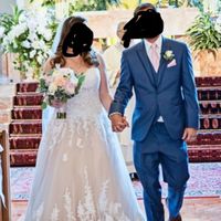 my dress in moscato underlay, ivory lace