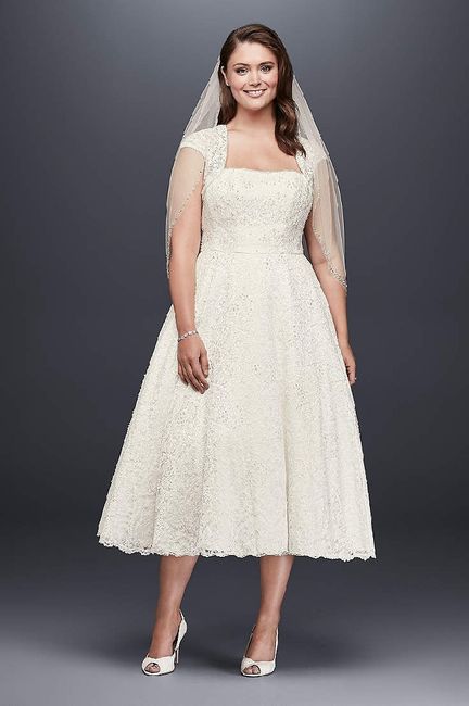My wedding dress, i absolutely love it, adding sleeves!  Anyone else wearing a ball gown?? 9