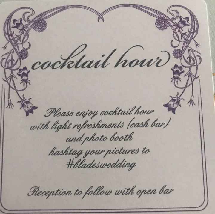 Venue requires a cash bar - 1