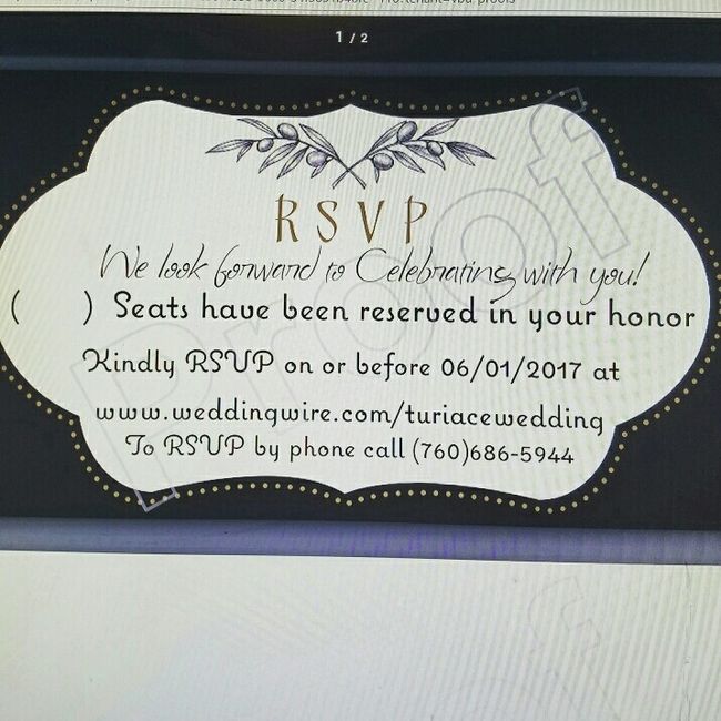 Vistaprint invites (Update)