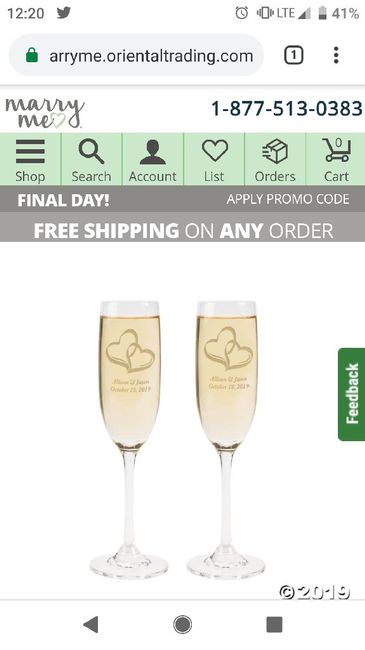 Champagne flutes...what the heck to put on them? - 1