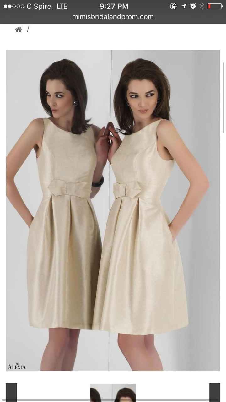 Bridesmaids dress decision