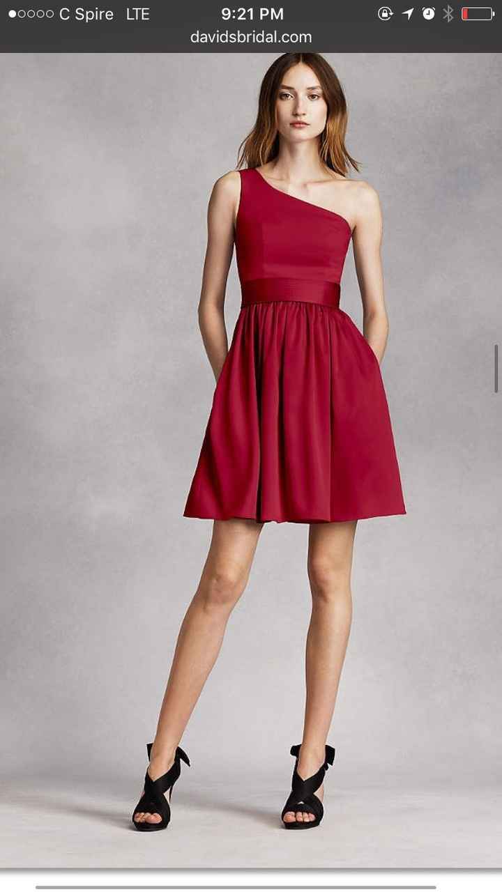 Bridesmaids dress decision