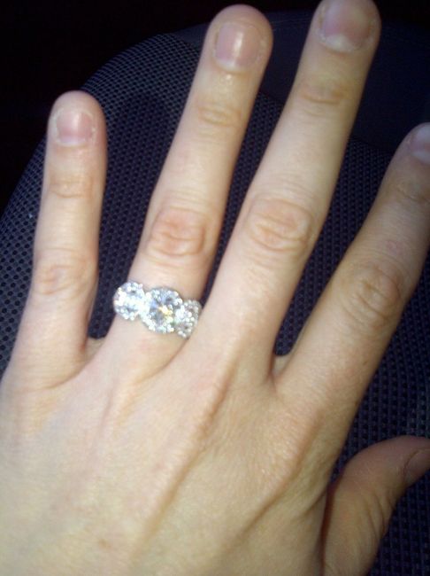I'd love to see everyone's engagment rings.