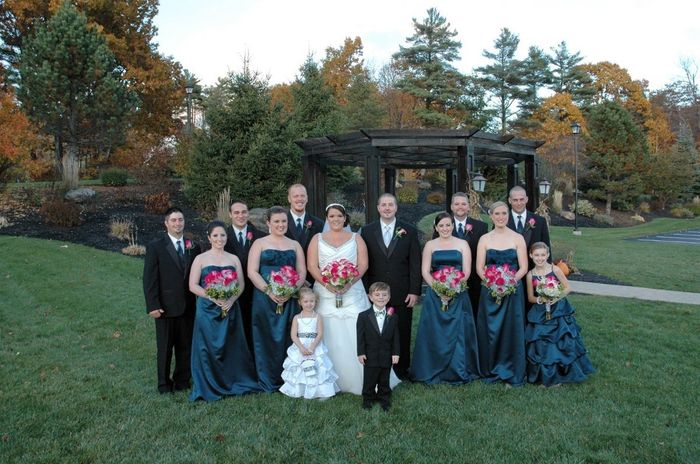 Show me your bridesmaid dresses with your wedding dress!