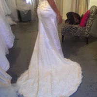 Long veil with fur stole