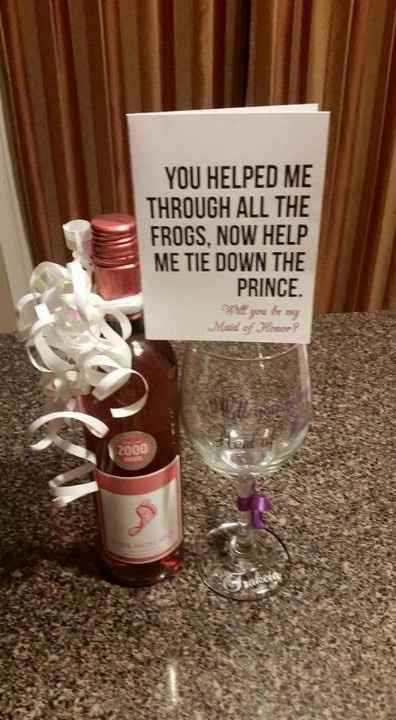 Proposing to your bridesmaids!