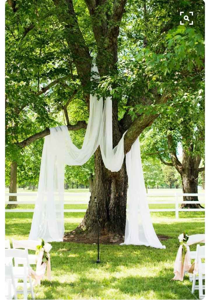 Change in Ceremony Location --Tree Draping?