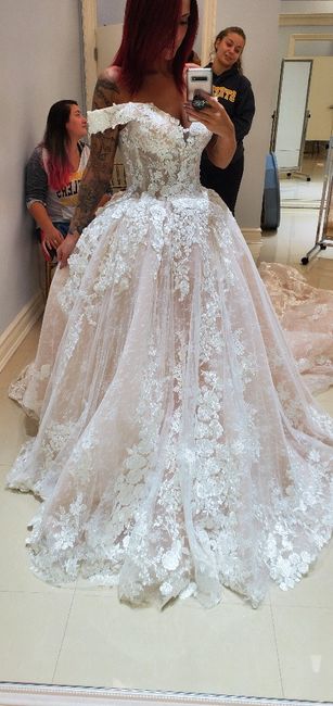 "Blush"ing brides! Let's see those blush colour wedding dresses! 15