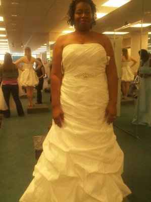 I have a dress!!  Yeah pics enclosed. Question on reception dress and accessories.