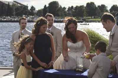 using sand in place of unity candles
