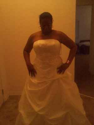 My dress..not so great pics enclosed