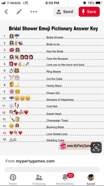 What games did you play for your Bridal Shower? - 2