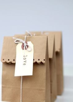 Anyone doing decorated kraft treat bags for their edible favors?