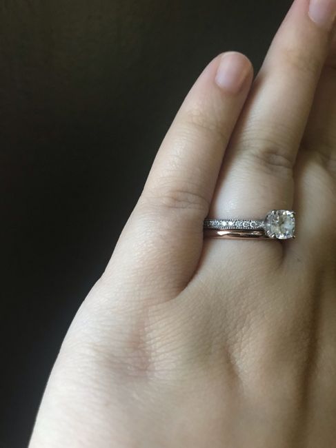 i got my wedding band! Show me your beautiful rings! 1