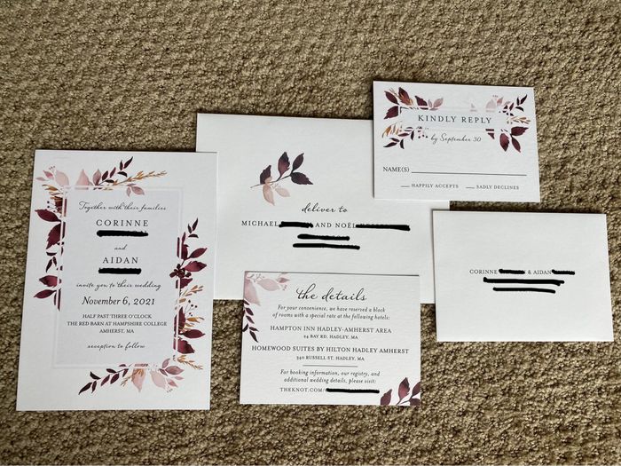 The knot wedding invitations 1