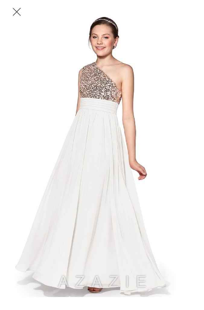 Art Deco Junior Bridesmaid Dress - 4
