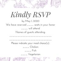 RSVP Card