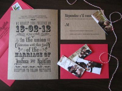 Super cute rustic DIY invitation idea