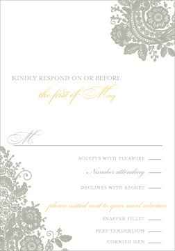 Sit down plated dinner RSVP cards...can you post some pics of yours?