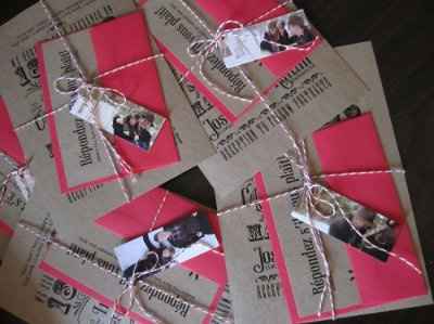 Super cute rustic DIY invitation idea
