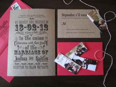 Super cute rustic DIY invitation idea