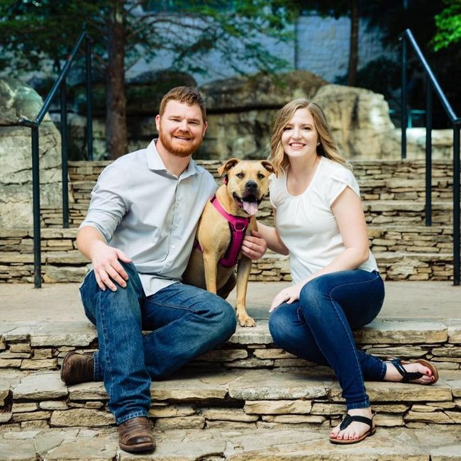 Engagement pics with pet 2