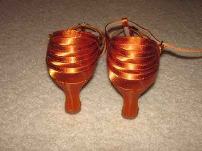 I have my ORANGE shoes!!