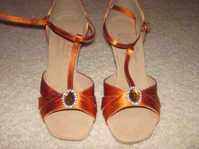 I have my ORANGE shoes!!