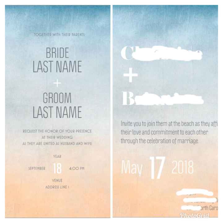  Ordered my invites! An update! - 1