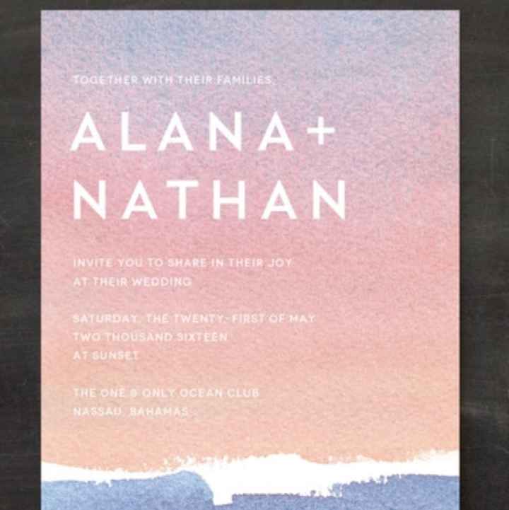  Ordered my invites! An update! - 2