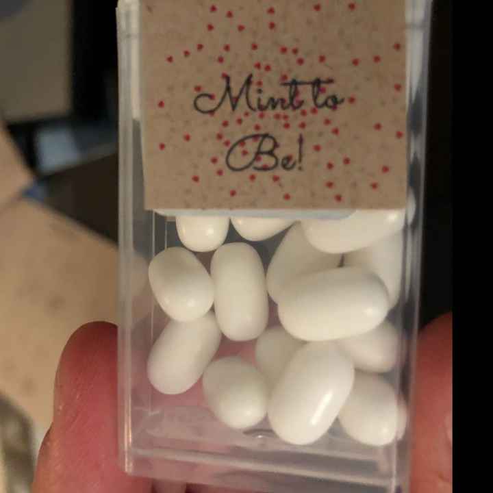 What are you doing for wedding favors? - 1