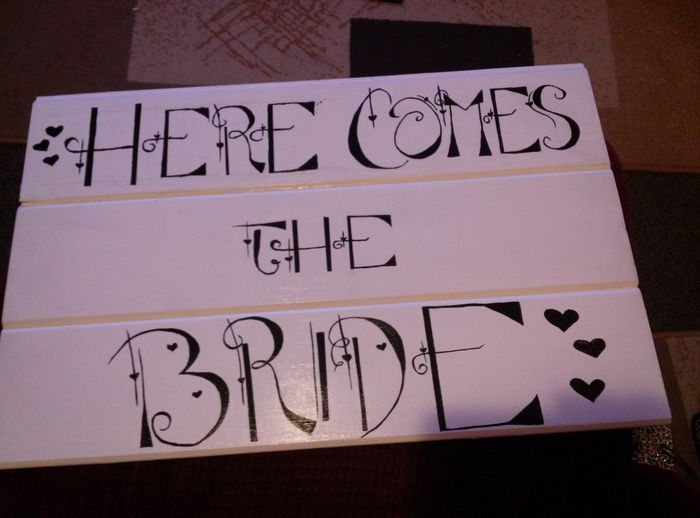 Wedding signs?  What are you doing?