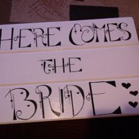 Wedding signs?  What are you doing?