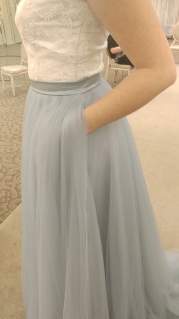 My blue wedding dress is finally in my possession!