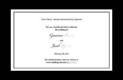 Please help me with Invitations!!!