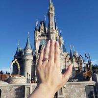 My ring in front of castle 