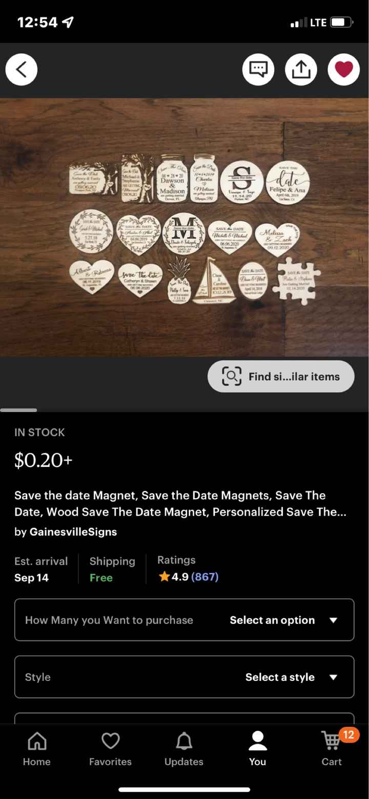 Where did you find your save the dates/invitations? - 1