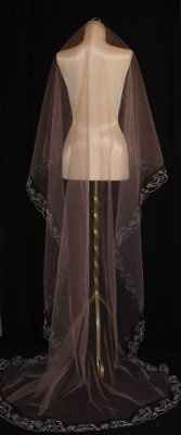 Veil/headpiece with a purple dress?