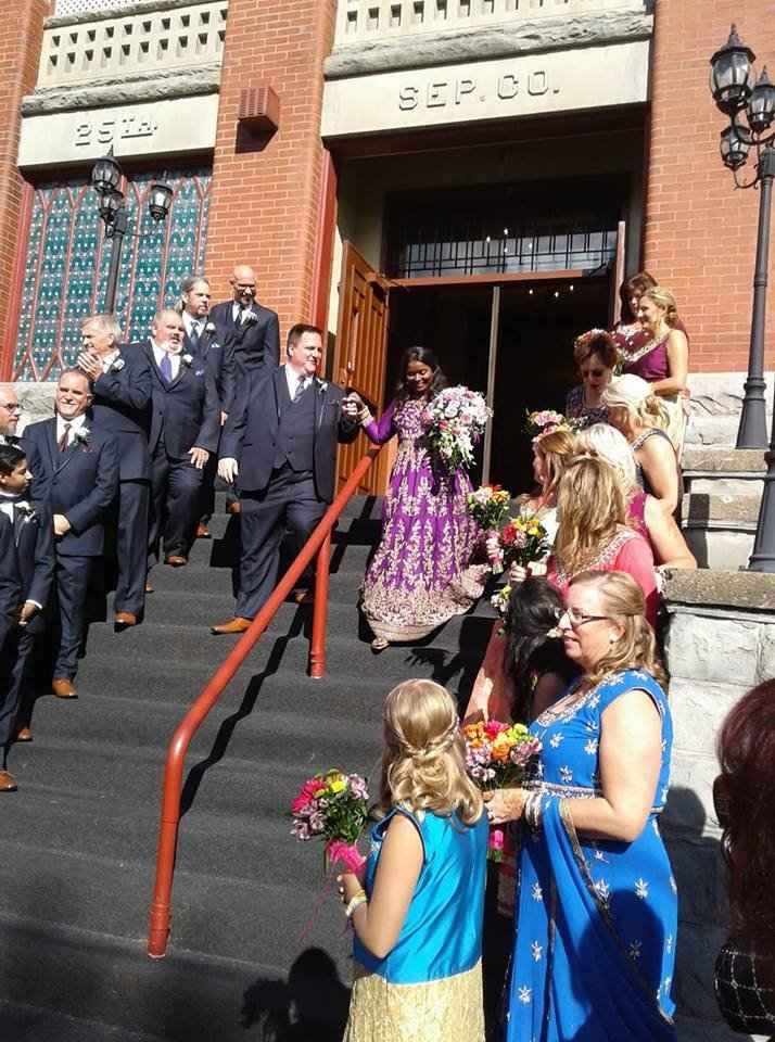 Walking out of the Tonawanda Castle