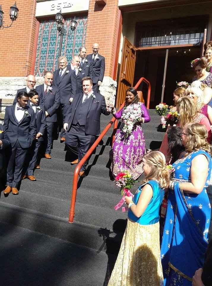 Walking out of the Tonawanda Castle