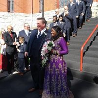 Walking out of the Tonawanda Castle