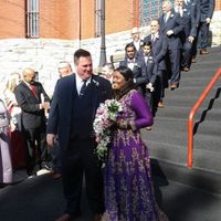 Walking out of the Tonawanda Castle